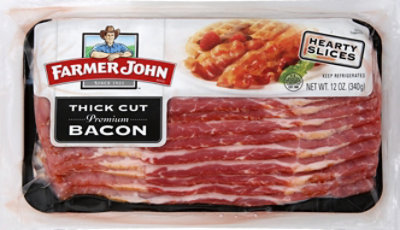 Farmer John Bacon Smoked Thick Sliced - 12 Oz - Image 2