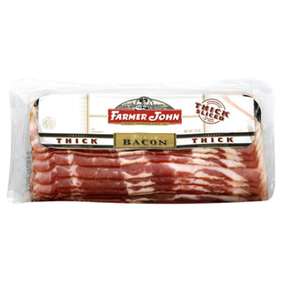 Farmer John Bacon Smoked Thick Sliced - 12 Oz - Image 1