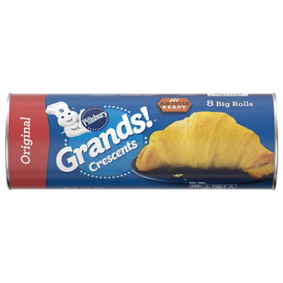 Pillsbury Grands! Crescents Big Dinner Rolls Big & Flaky 8 Count - 12 Oz - Image 1