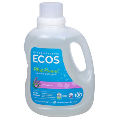 ECOS Laundry Detergent Liquid With Built In Fabric Softener 2X Lavender Jug - 100 Fl. Oz. - Image 3