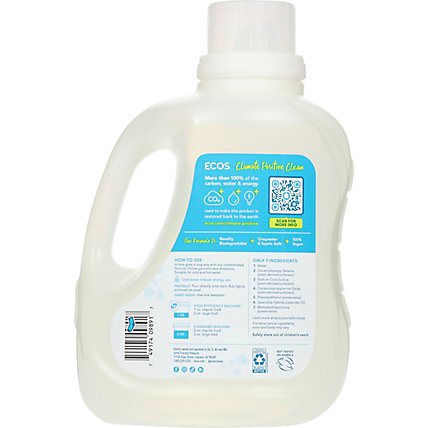 ECOS Laundry Detergent Liquid With Built In Fabric Softener 2X Lavender Jug - 100 Fl. Oz. - Image 5