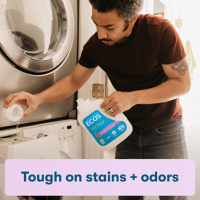 ECOS Laundry Detergent Liquid With Built In Fabric Softener 2X Lavender Jug - 100 Fl. Oz. - Image 6