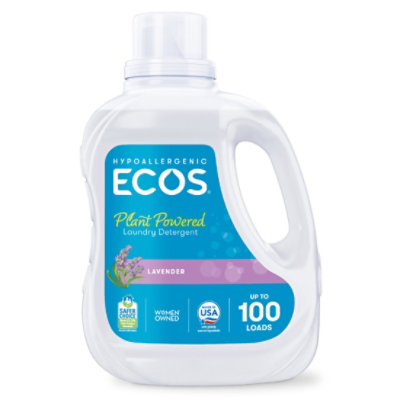 ECOS Laundry Detergent Liquid With Built In Fabric Softener 2X Lavender Jug - 100 Fl. Oz. - Image 3