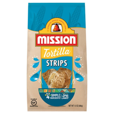 Mission Tortilla Strips Restaurant Style - 13 Oz