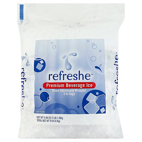 Refreshe Ice Cubed Premium Party Ice - 9 Lb