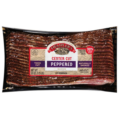 Hemplers Bacon Smoked Pepper Thick Sliced - 20 Oz