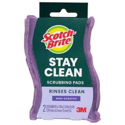 Scotch-Brite Dobie Scrubbers Stay Clean 4.5 x 2.9 Inch - 2 Count - Image 1