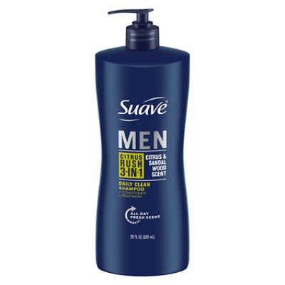 Suave Men Professionals Shampoo + Conditioner + Body Wash 3 In 1 Citrus Rush - 28 Fl. Oz. - Image 3