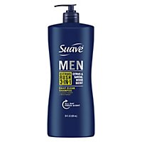 Suave Men Professionals Shampoo + Conditioner + Body Wash 3 In 1 Citrus Rush - 28 Fl. Oz. - Image 2