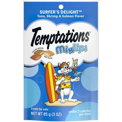 Temptations MixUps Surfers Delight Flavor Crunchy and Soft Adult Cat Treats - 3 Oz - Image 1