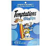 Temptations Mixups Surfers Delight Flavor Crunchy And Soft Cat Treats - 3 Oz