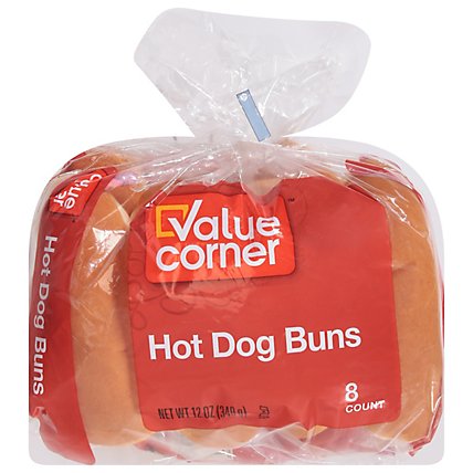Value Corner Buns Hot Dog - 8-12 Oz - Image 1