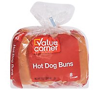 Value Corner Buns Hot Dog - 8-12 Oz