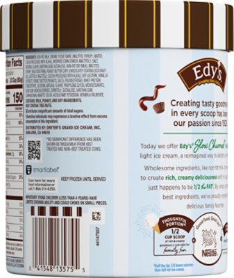 Dreyers Edys Ice Cream Slow Churned Light No Sugar Added Fudge Tracks - 1.5 Quart - Image 6