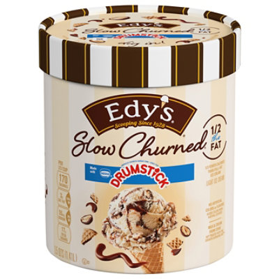 Dreyers Edys Ice Cream Slow Churned Light Nestle Drumstick - 1.5 Quart