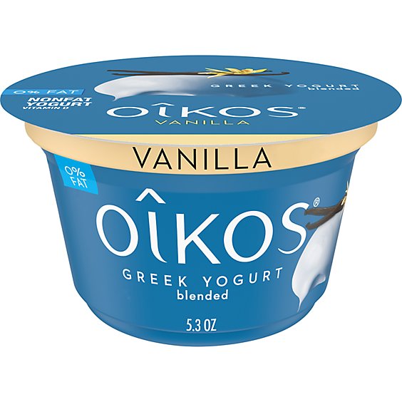 Oikos Vanilla Non Fat Greek Yogurt - 4-5.3 Oz