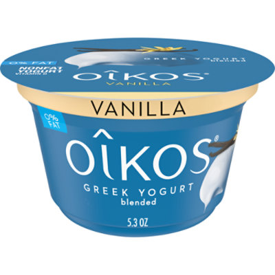 Oikos Greek Yogurt Blended Nonfat Vanilla 5 3 Oz Randalls