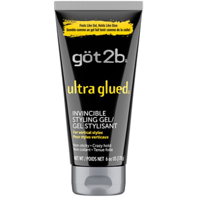 Got2b Ultra Glued Invincible Styling Hair Gel - 6 Oz - Image 1