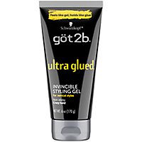 Got2b Ultra Glued Invincible Styling Hair Gel - 6 Oz - Image 1