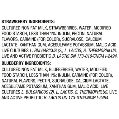 Activia 60 Calories Probiotic Strawberry And Blueberry Variety Pack Nonfat Yogurt  12-4 Oz - Image 4