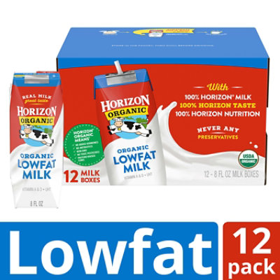 Horizon Organic Shelf-Stable 1% Lowfat Milk Boxes - 12-8 Fl. Oz.