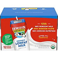 Horizon Organic 1% Lowfat UHT Milk - 12-8 Fl. Oz. - Image 1
