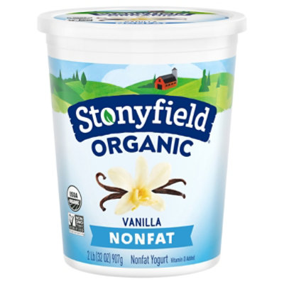 Stonyfield Organic Yogurt Smooth & Creamy French Vanilla Nonfat - 32 Oz - Image 2