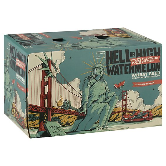 20oz Set Of 2 Set of Two 21st Amendment Brewery Hell Or High Watermelon 