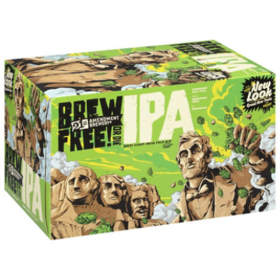 21st Amendment Brewery Beer Brew Free Or Die IPA Bottles - 6-12 Fl. Oz. - Image 2