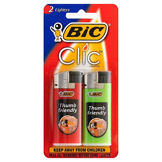 Bic Lighter Clic - 2 Count