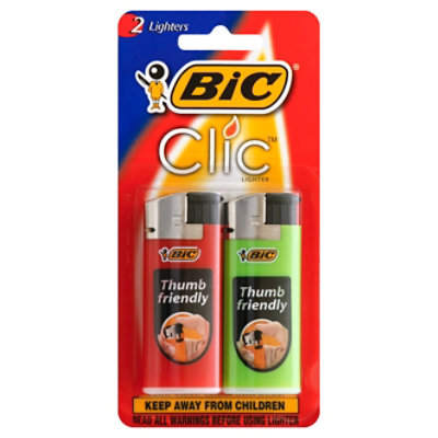 Bic Lighter Clic - 2 Count - Image 1