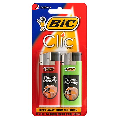 Bic Lighter Clic - 2 Count