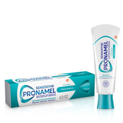 Sensodyne Pro Namel Toothpaste Daily Fluoride For Sensitive Teeth Fresh Breath - 4 Oz - Image 1