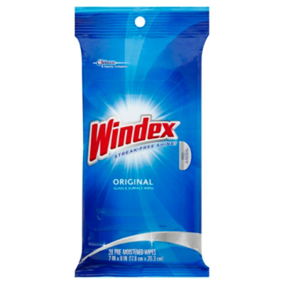 Windex Electronics Wipes, Pre-Moistened, Provides Streak-Free