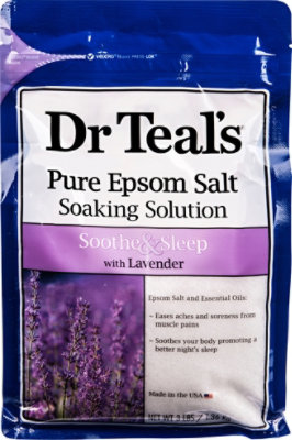 Dr Teals Soaking Solution Epsom Salt Soothe & Sleep With Lavender - 3 Lb - Image 2