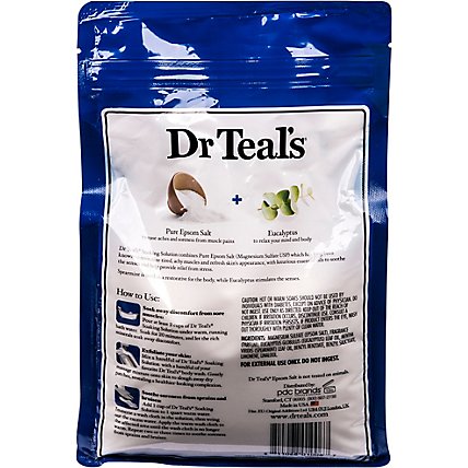 Dr Teals Soaking Solution Epsom Salt Pure Relax & Relief With Eucalyptus & Spearmint - 3 Lb - Image 5