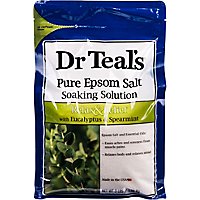 Dr Teals Soaking Solution Epsom Salt Pure Relax & Relief With Eucalyptus & Spearmint - 3 Lb - Image 2