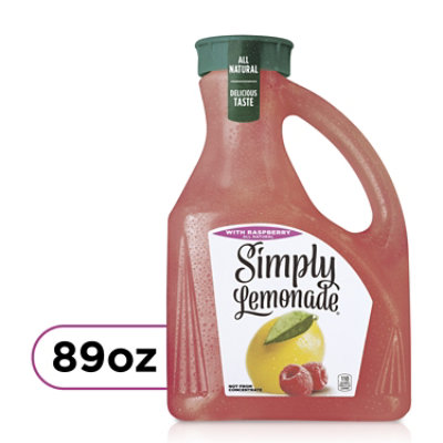 Simply Lemonade Juice All Natural With Raspberry - 2.63 Liter - Randalls