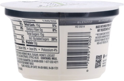 Open Nature Yogurt Greek Nonfat Strained Blended Honey - 5.3 Oz - Image 7