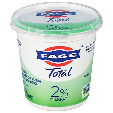FAGE Total 2% Milkfat Plain Greek Yogurt - 32 Oz - Image 3