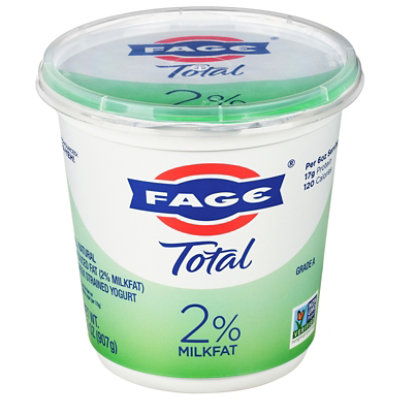 FAGE Total 2% Milkfat Plain Greek Yogurt - 32 Oz - Image 2