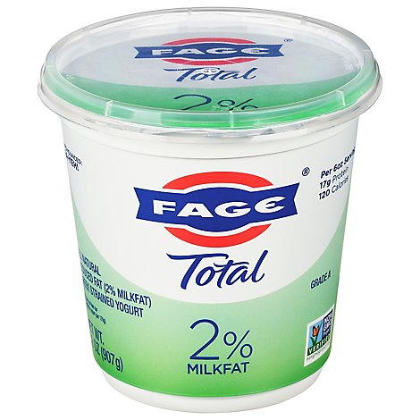 FAGE Total 2% Milkfat Plain Greek Yogurt - 32 Oz