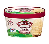 Turkey Hill Ice Cream Premium Homemade Vanilla - 48 Oz