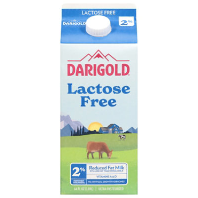 Darigold Milk Lactose Free Reduced Fat 2% - Half Gallon