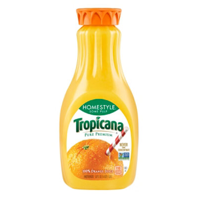 Tropicana Pure Premium Homestyle Orange Juice Some Pulp Chilled - 52 Fl. Oz.