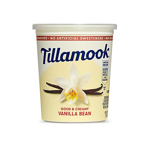 Tillamook Vanilla Bean Low Fat Yogurt - 32 Oz