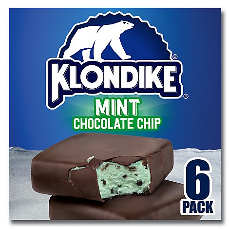 Klondike Ice Cream Bars Mint Chocolate Chip - 6 Count