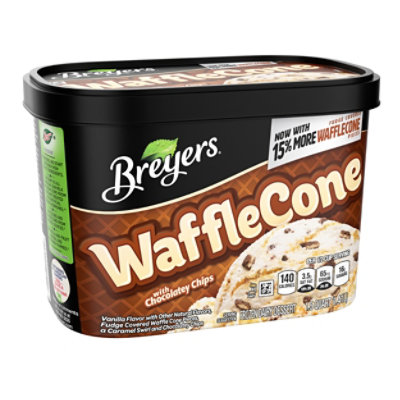 Breyers Ice Cream Waffle Cone With Chocolatey Chips - 48 Oz - Shaw's