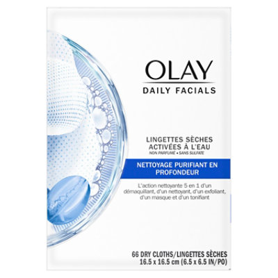 Olay Daily Facials Deeply Purifying Cleansing Cloths Fragrance Free - 66 Count - Image 8