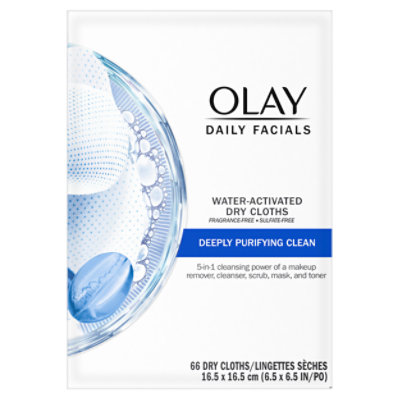 Olay Daily Facials Deeply Purifying Cleansing Cloths Fragrance Free - 66 Count - Image 7